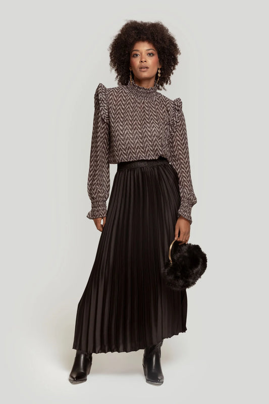 Jupe à ceinture brillante