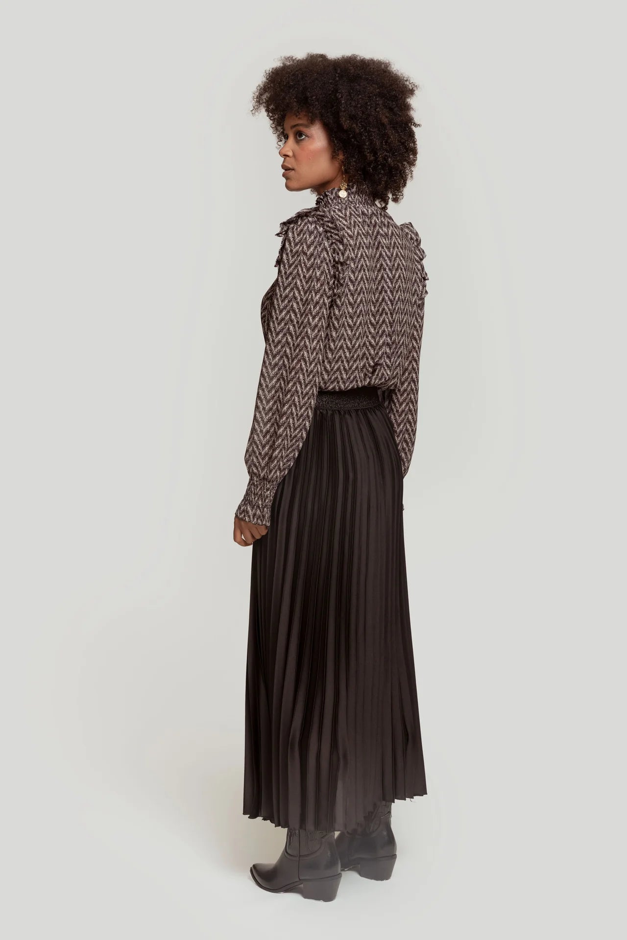 Jupe à ceinture brillante