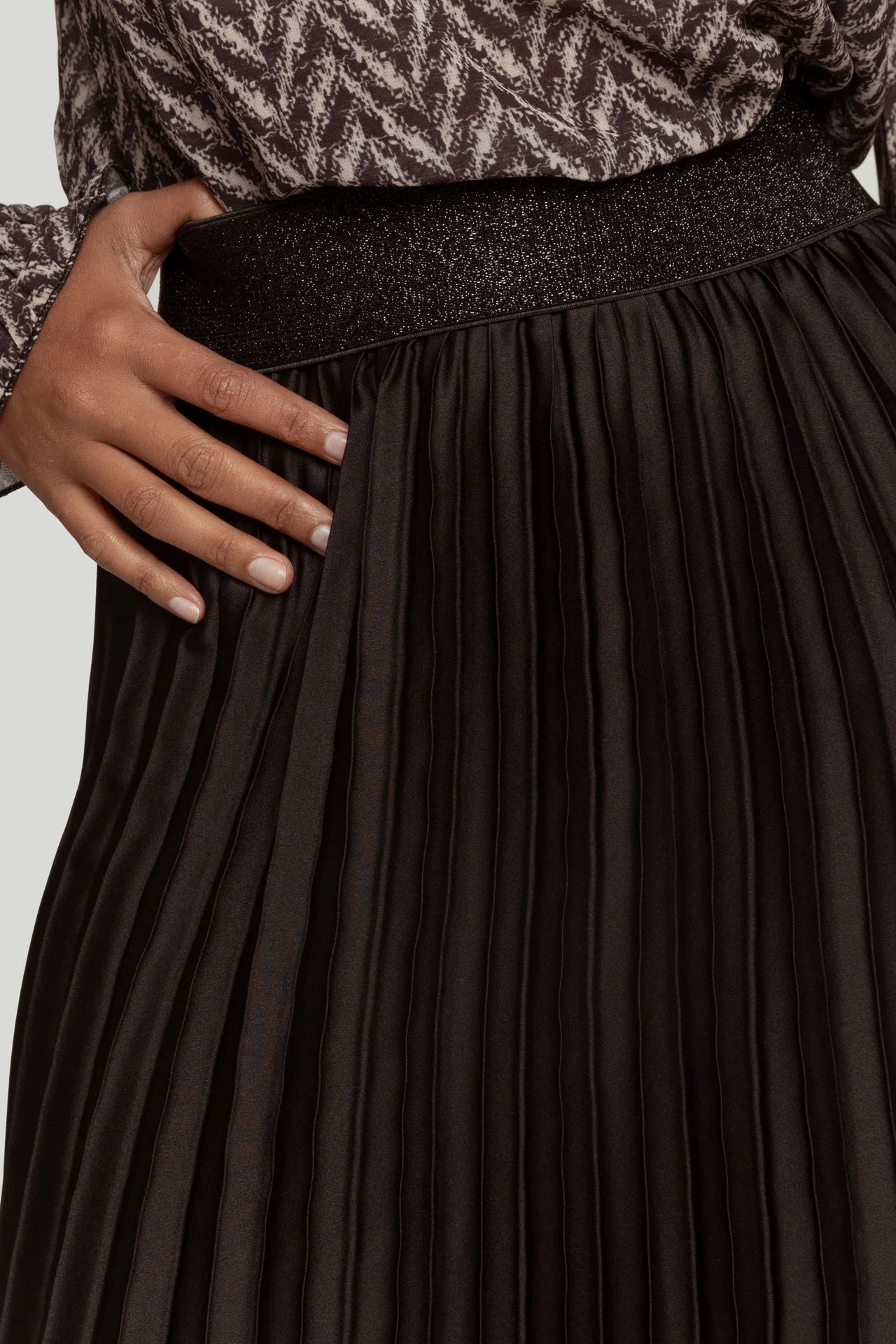 Jupe à ceinture brillante