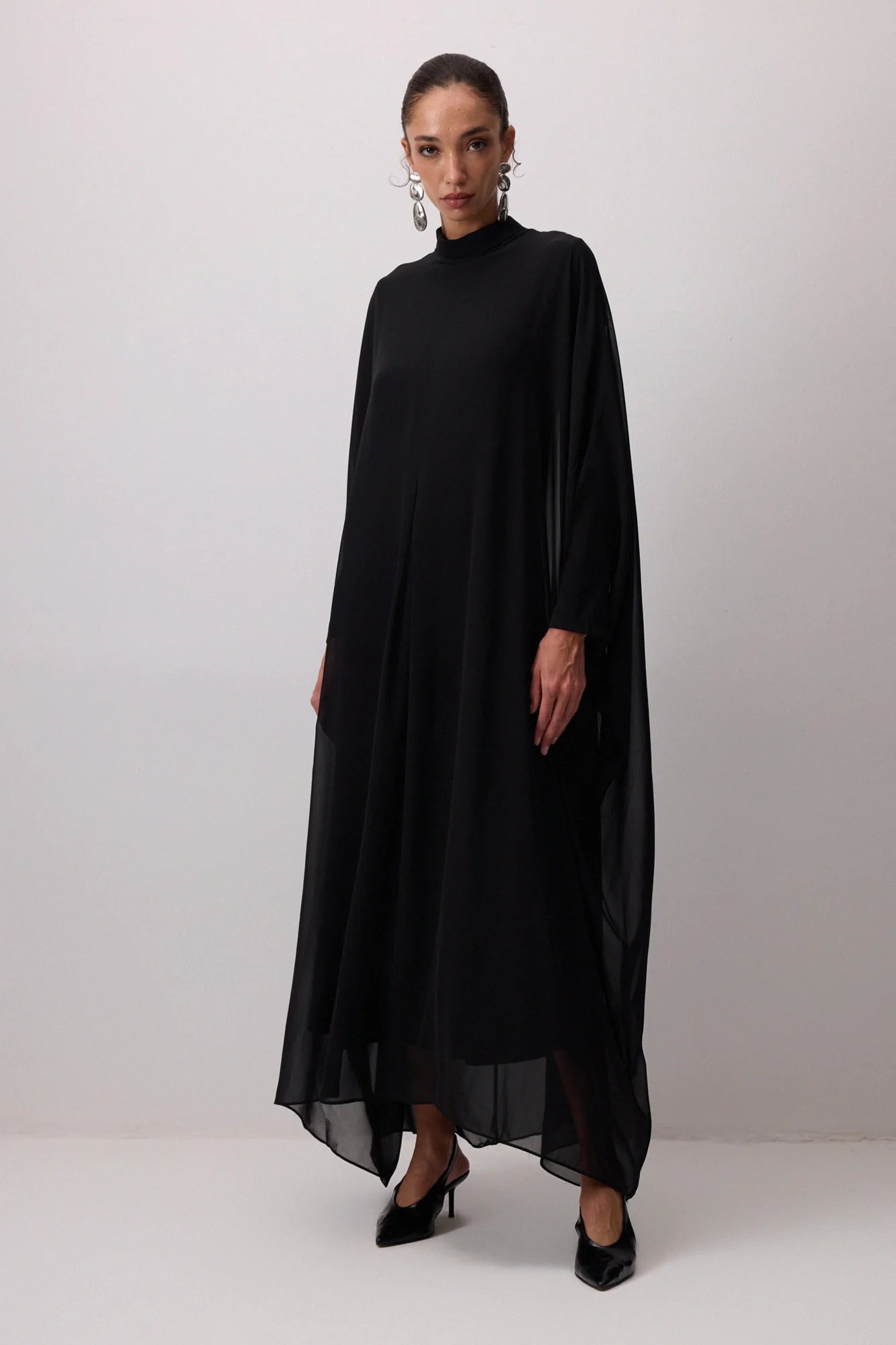 Robe longue mousseline