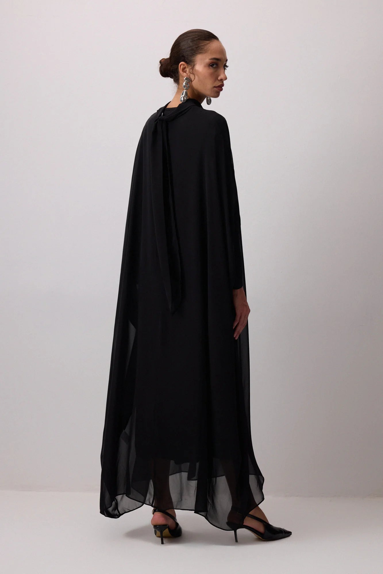 Robe longue mousseline